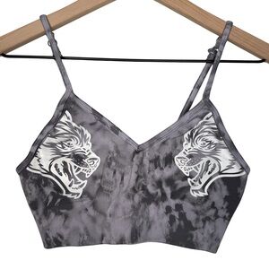Darc Sport SHE Wolf Seamless Sports Bra Lavender Gray Small